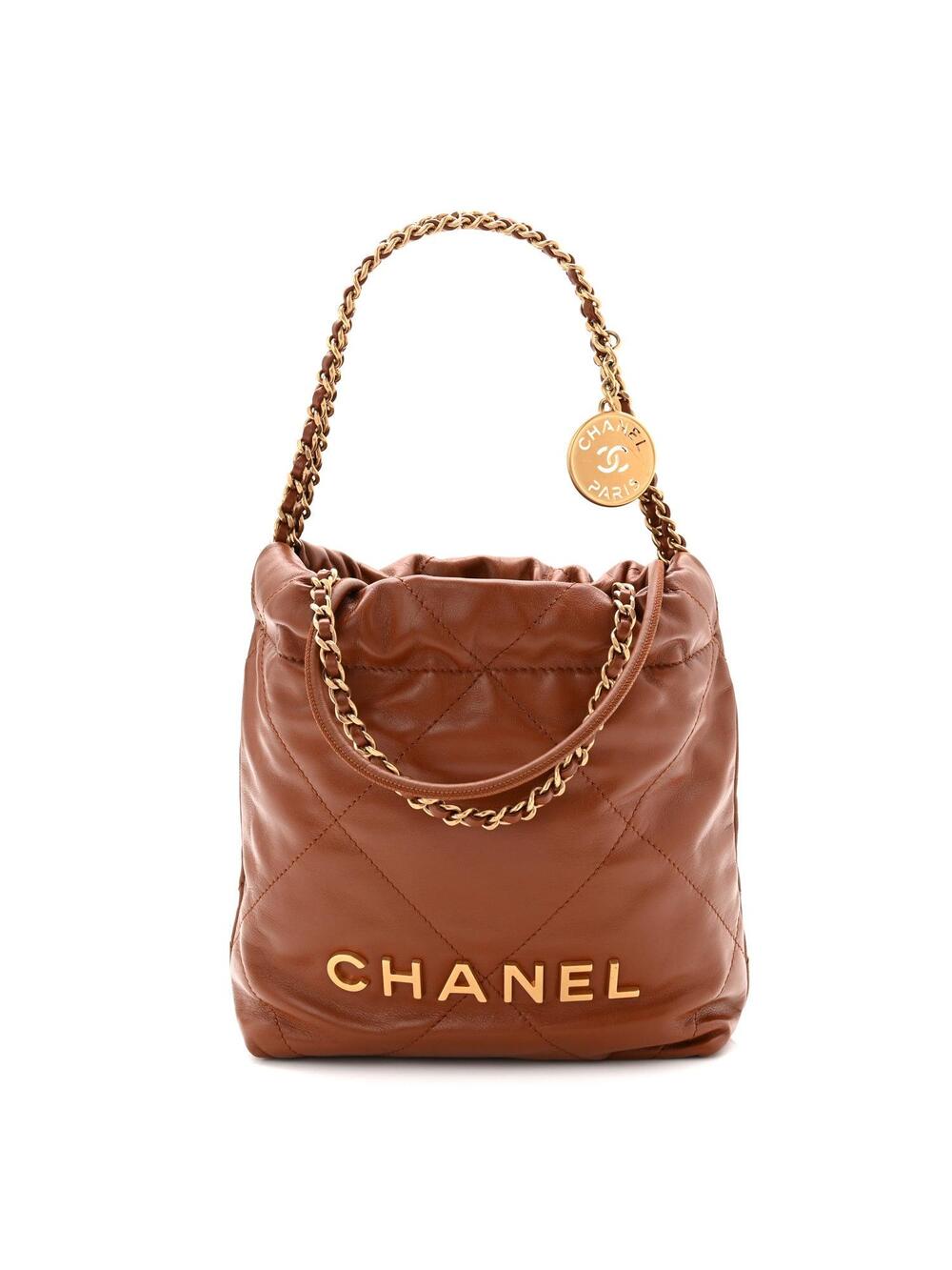 Shiny Calfskin Quilted Mini Chanel 22 #375976C48B